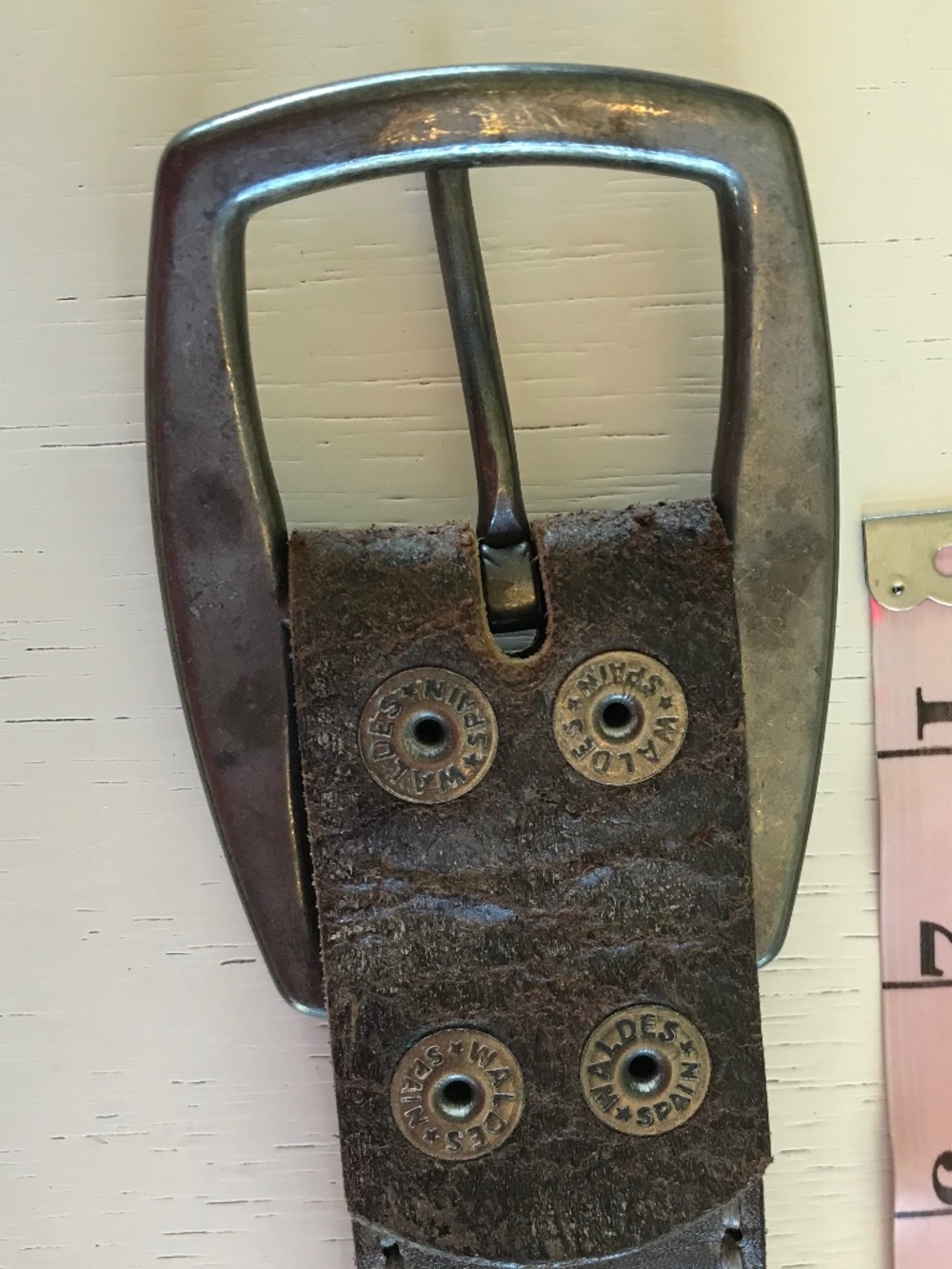 FRYE LEATHER STUDDED BOHO-WESTERN CHIC BELT - Picture 6 of 12